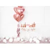 Folijas balons sirds, zelta, rozā, 61cm