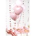 Folijas balons sirds, rozā, gaiši, maigi, 45cm