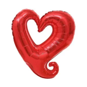 Folijas balons Mīlu - Sirds, sarkana, atvērta, 60cm, Flexmetal