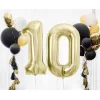 Folijas balons 85cm XL - cipars 0, zelta, gaiša/šampanieša Folijas balons 85cm XL - cipars 0, zelta, gaiša/šampanieša