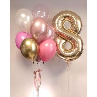 Cipars XL  un deviņu balonu pušķis