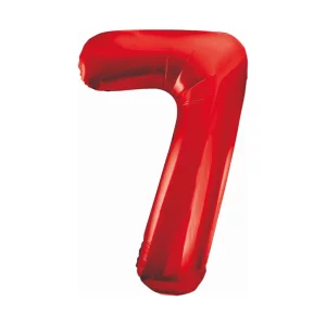 Folijas balons 86cm XL - cipars 7, sarkans Folijas balons 86cm XL - cipars 7, sarkans