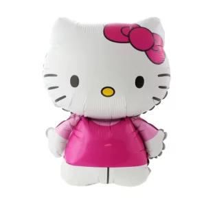 Folijas balons 60cm - Flexmetal, Hello Kitty, fuksiju Folijas balons 60cm - Flexmetal, Hello Kitty, fuksiju