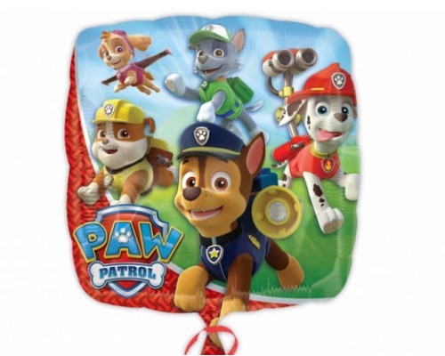 Folijas balons   PAW PATROL, 43cm, kvadrāts