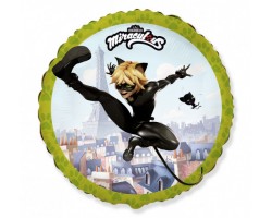 Folijas balons   Miraculous CAT NOIR, 48cm, aplis