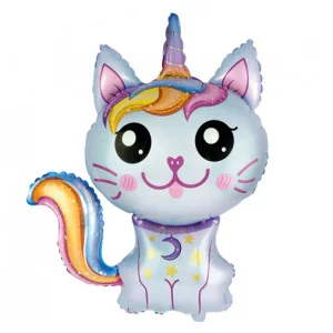 Folijas balons 60cm - "Caticorn, zils" Folijas balons 60cm - "Caticorn, zils"