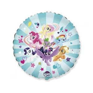 Folijas balons Ponijs MY LITTLE PONY TEAM, 48cm, aplis Folijas balons Ponijs MY LITTLE PONY TEAM, 48cm, aplis