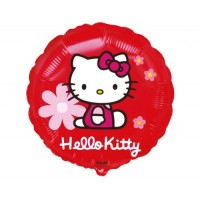 Folijas balons Dzīvnieki, Hello Kitty Flowers, 48cm, aplis