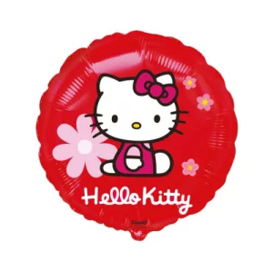 Folijas balons Dzīvnieki, Hello Kitty Flowers, 48cm, aplis Folijas balons Dzīvnieki, Hello Kitty Flowers, 48cm, aplis