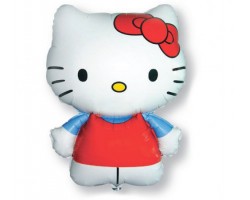 Folijas balons  Kaķis Hello Kitty, sarkans, 60cm, Flexmetal
