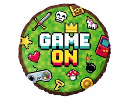 Folijas balons Spēles - Game ON, 48cm, aplis