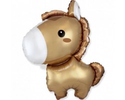 Folijas balons  Dzīvnieki - BABY HORSE BROWN, 60cm