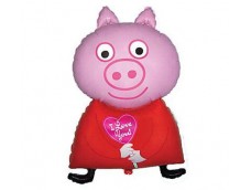 Folijas balons  Dzīvnieki - Cūciņa, rozā, 60cm, Flexmetal Folijas balons  Dzīvnieki - Cūciņa, rozā, 60cm, Flexmetal