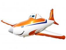 Folijas balons  Transportlīdzeklis - Smaidošā lidmašīna, 60cm, Flexmetal Folijas balons  Transportlīdzeklis - Smaidošā lidmašīna, 60cm, Flexmetal