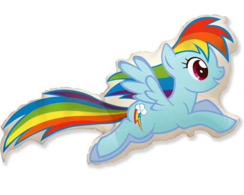 Folijas balons   Ponijs, MLP Rainbow Dash, 60cm, Flexmetal