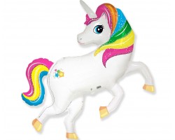 Folijas balons   Vienradzis  Rainbow Unicorn, varavīksnes, 60cm, Flexmetal