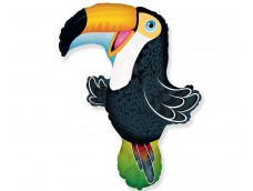 Folijas balons Putns  - Tukāns, 60cm, Flexmetal Folijas balons Putns  - Tukāns, 60cm, Flexmetal