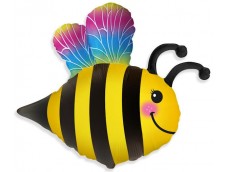 Folijas  balons Happy Bee - Bite, laimīgā, 60cm, Flexmetal