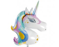 Folijas balons Vienradzis, spīdīgs Folijas balons Vienradzis, spīdīgs