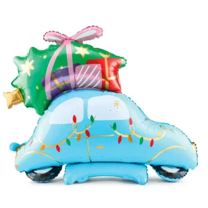 Folijas balons 60cm - Ziemassvētku auto, stāvošs