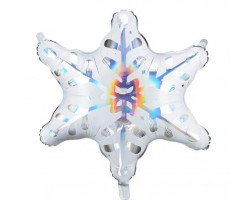 Folijas balons Debesis - Sniegpārsliņa hologrāfiska, 60cm Folijas balons Debesis - Sniegpārsliņa hologrāfiska, 60cm