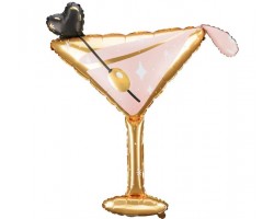 Folijas balons Ballīte - glāze, Martini, 60cm