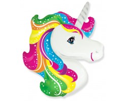 Folijas balons Vienradzis, 60cm, Flexmetal Folijas balons Vienradzis, 60cm, Flexmetal