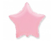 Folijas balons zvaigzne, rozā, gaiši, maigi, 48cm, Flexmetal 