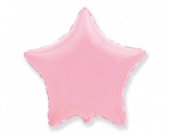Folijas balons zvaigzne, rozā, gaiši, maigi, 48cm, Flexmetal Folijas balons zvaigzne, rozā, gaiši, maigi, 48cm, Flexmetal