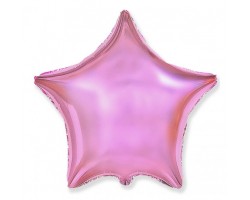 Folijas balons zvaigzne, rozā, gaiši, spīdīga, 48cm, Flexmetal Folijas balons zvaigzne, rozā, gaiši, spīdīga, 48cm, Flexmetal