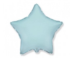 Folijas balons zvaigzne, zila, gaiši, 48cm, Flexmetal Folijas balons zvaigzne, zila, gaiši, 48cm, Flexmetal