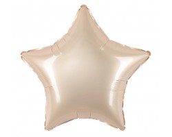 Folijas balons zvaigzne, kremkrāsas, zvaigžņu, zelta, 48cm, Flexmetal Folijas balons zvaigzne, kremkrāsas, zvaigžņu, zelta, 48cm, Flexmetal