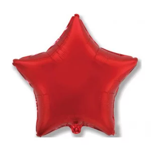 Folijas balons zvaigzne, sarkana, spīdīga, 81cm, Flexmetal Folijas balons zvaigzne, sarkana, spīdīga, 81cm, Flexmetal