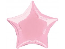 Folijas balons zvaigzne, rozā, gaiši, maigi, 81cm, Flexmetal