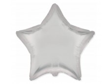 Folijas balons zvaigzne, pelēka, sudraba, mēnesgaismas, 48cm, Flexmetal 
