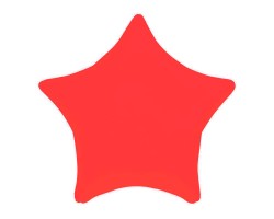 Folijas balons zvaigzne, sarkana, neona, matēta, 48cm Folijas balons zvaigzne, sarkana, neona, matēta, 48cm