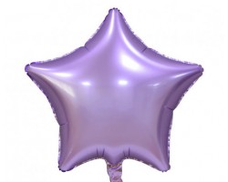 Folijas balons zvaigzne, lillā, matēta, 48cm Folijas balons zvaigzne, lillā, matēta, 48cm