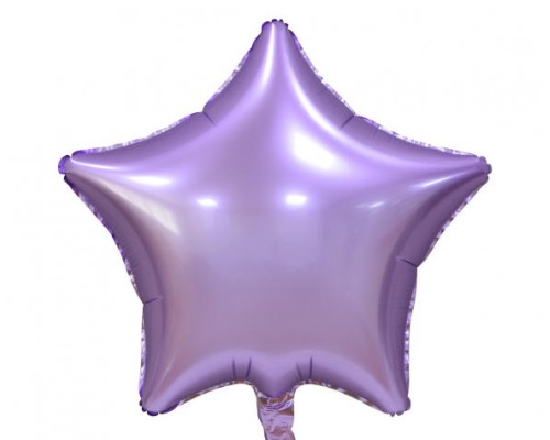 Folijas balons zvaigzne, lillā, matēta, 48cm 