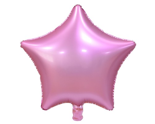 Folijas balons zvaigzne, rozā, matēta, 48cm 