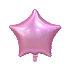 Folijas balons zvaigzne, rozā, matēta, 48cm Folijas balons zvaigzne, rozā, matēta, 48cm
