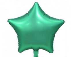 Folijas balons zvaigzne, zaļa, mint, matēta, 48cm Folijas balons zvaigzne, zaļa, mint, matēta, 48cm