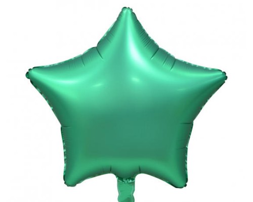 Folijas balons zvaigzne, zaļa, mint, matēta, 48cm 