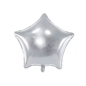 Folijas balons zvaigzne, sudraba, 47cm Folijas balons zvaigzne, sudraba, 47cm