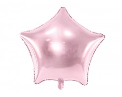 Folijas balons zvaigzne, rozā, gaiši, spīdīga, 47cm 