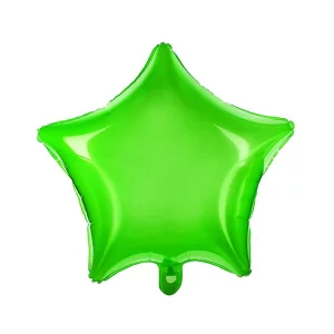 Folijas balons zvaigzne, zaļa, caurspīdīga, 47cm Folijas balons zvaigzne, zaļa, caurspīdīga, 47cm
