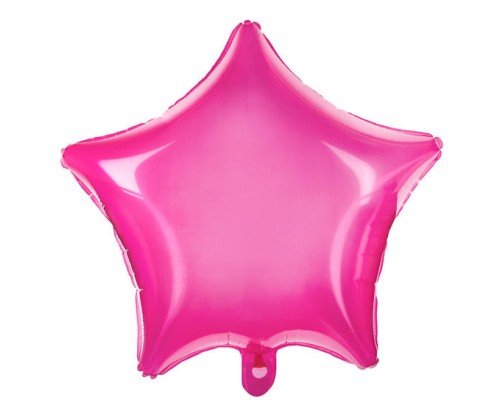Folijas balons zvaigzne, rozā, caurspīdīga, 47cm 