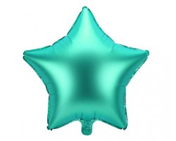 Folijas balons zvaigzne, zaļa, satīna, 47cm