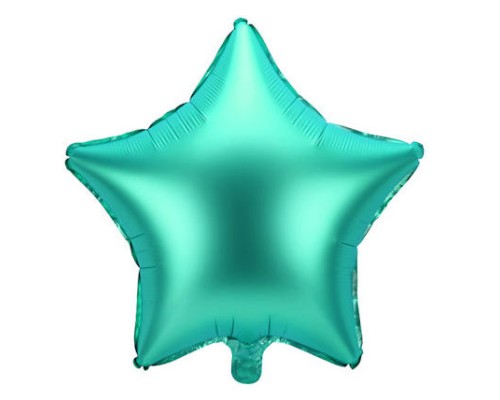 Folijas balons zvaigzne, zaļa, satīna, 47cm