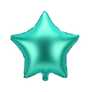 Folijas balons zvaigzne, zaļa, satīna, 47cm Folijas balons zvaigzne, zaļa, satīna, 47cm