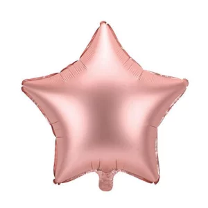 Folijas balons zvaigzne, zelta, rozā, satīna, 47cm Folijas balons zvaigzne, zelta, rozā, satīna, 47cm